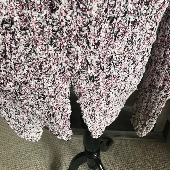 NWOT THAKOON Pink White Slit-Back Cotton-Blend Sweater Open Knit Casual Medium - Picture 5 of 8